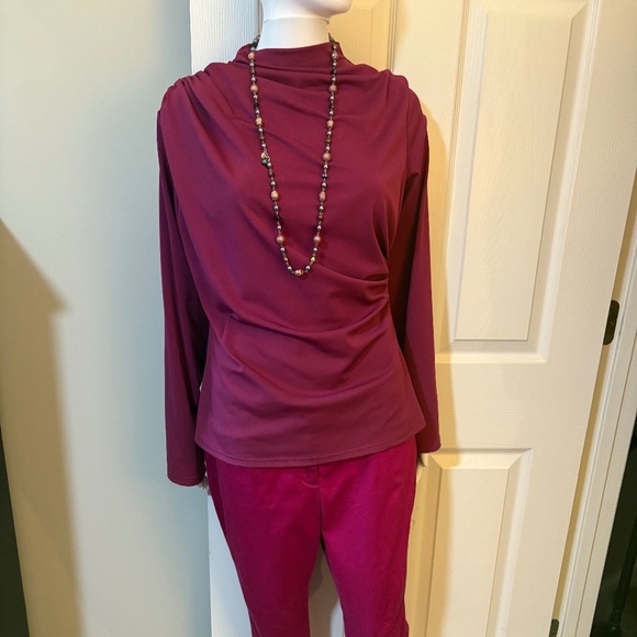Pink shirt with flattering gathers Size XL - Picture 2 of 9
